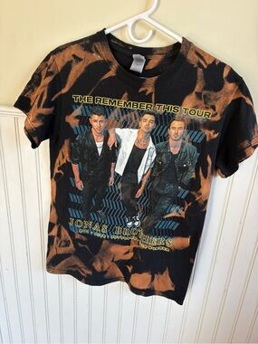 'The Remember This Tour' Black & Orange Tie-Dye Tee